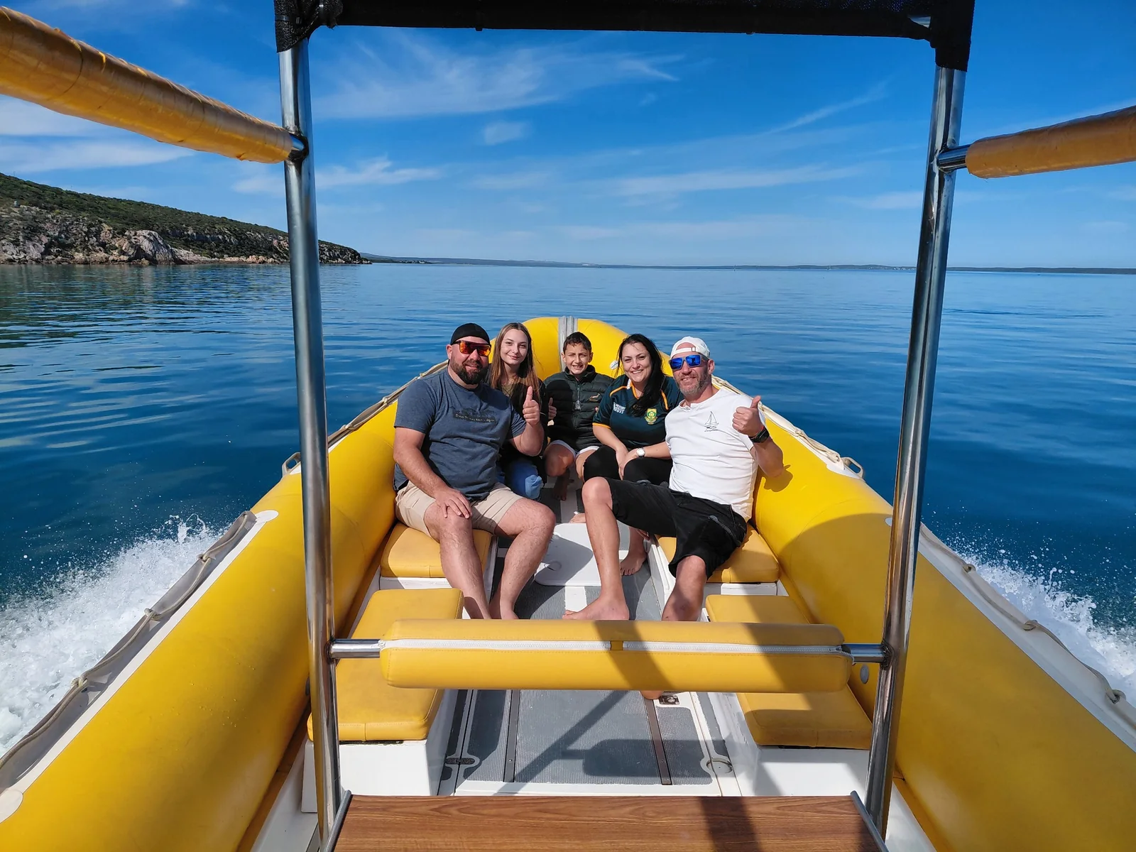Aqua Vibes boat wake on Langebaan Lagoon