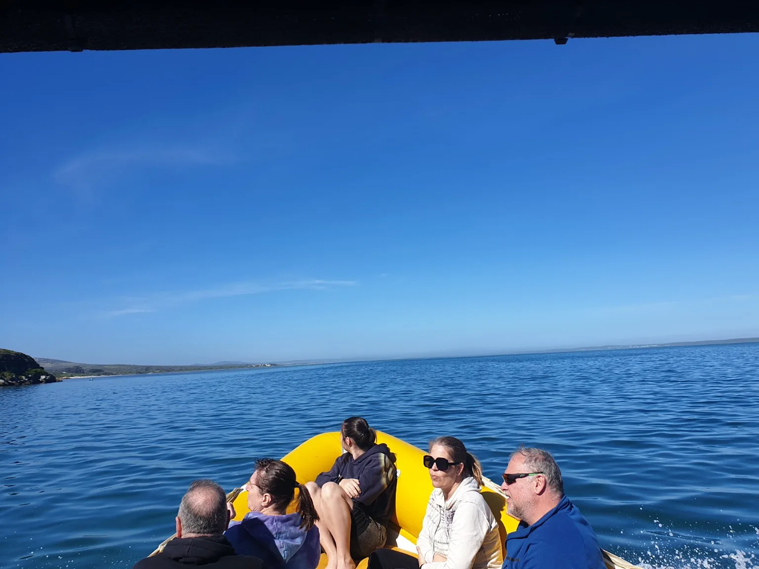 Aqua Vibes guests enjoying a boat trip on Langebaan Lagoon